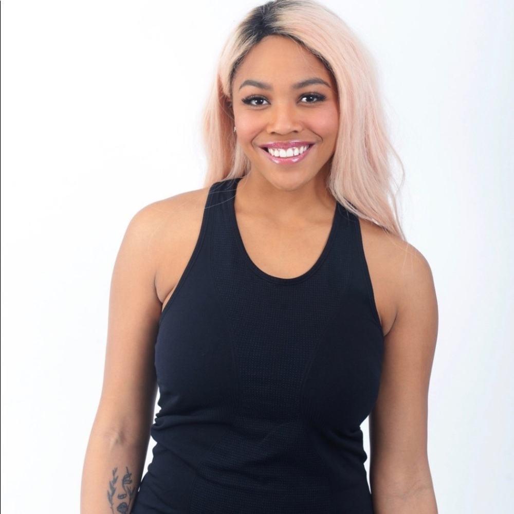 Zyia Copper Charged Tank in Black🖤